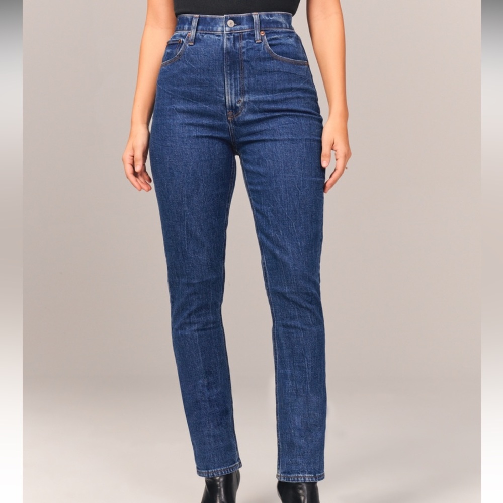 NWT Abercrombie & Fitch the 90s slim straight curve love jean